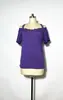 Spot wish Amazon quente europeu e americano gola V costura manga curta renda casual solta camiseta para mulheres