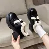 Versátiles Zapatos de Algodón Nueva Plataforma Cálidos Cómodos Moda Celebridad de Internet Otoño/Invierno Suela Gruesa 2026 Zapatos de Algodón para Mujer con Felpa