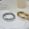 Pulsera de Metal Curva Ancha de Versión Irregular Transfronteriza de Nicho Elegante Estilo Old Money Europea y Americana Joyería para Mujeres Retro