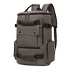 Mochila de lona transfronteiriça, bolsa de computador para estudante de grande capacidade, bolsa de armazenamento de viagem casual multiuso, mochila vintage