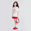 Camiseta Manga Curta Nova Coleção Verão 2026 Princess Yuanyuan, Macia, Confortável e Leve para Crianças Pequenas e Maiores