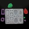 6 Tipos de Colgantes para Pendientes Listos para Usar Molde de Silicona para Manualidades Pegamento de Cristal Hecho a Mano Creativo Joyería Multiespecificación Silicona