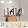 Perchero de pared con forma de tecla de piano de madera maciza, perchero de pared para dormitorio, entrada o detrás de la puerta principal, perchero para abrigos y sombreros sin necesidad de taladrar