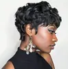 Venta Caliente Transfronteriza Pelucas Afro Rizado Pixie Rizado Europeo y Americano para Mujer Pelucas de Fibra Sintética Red de Rosa Venta al por Mayor desde Fabricante
