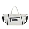 Bolsa de Lona de Color Contrastante Estilo Coreano, Bolso de Mano Grande de Gran Capacidad para Viajes Diarios, Bolso Cruzado de Lona Simple Casual para Estudiantes