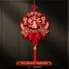 Decoración Alegría de Moverse Carácter Fu Decoración para Casa Nueva Adornos Colgantes Suministros para Ceremonia de Mudanza Colgante para Puerta de Entrada