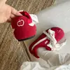 Zapatos de Manzana Roja para Niñas 2026 Nuevos Zapatos de Ballet Casuales Transpirables de Verano Estilo Vintage con Suela Fina, Zapatos de Entrenamiento Alemanes Extremadamente Atractivos