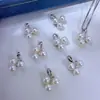 Accesorios DIY Colgante de Perla Plata S925 Montura de Plata Colgante Pequeño de Uva Multicuentas Montura en Blanco Semi-Terminado Joyería para Mujer Mayoreo