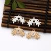 Zhongxing Nuevo Estilo Cobre Fundido Vintage Guirnaldas Pieza de Conexión Colgante de Borla Simple Pasador Paso Columpio diy Accesorios para Joyería