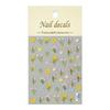 Redanco - Nuevas pegatinas para uñas con relieve 5D de flores silvestres rojas y blancas, calcomanías tridimensionales para uñas Z-2804