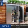 Gabinete de Almacenamiento Exterior Personalizado de Acero Inoxidable 304 Gabinete de Herramientas a Prueba de Lluvia y Sol para Patio Gabinete de Almacenamiento a Prueba de Humedad para Jardín