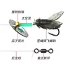 Luya Señuelo Blando para Pesca con Mosca Set de Pesca con Mosca Atado a Mano Línea de Pesca Spinning con Lentejuelas Caballo de Boca Rayado Blanco