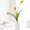 Tulipán artificial de 3 cabezas Baihuabang, decoración de flores artificiales, planta verde artificial, arte floral, decoración de fondo de mesa de sala de estar