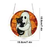Yama Puzzle Captador de Luz Solar Decoração Suspensa de Halloween Decoração de Casa Pingente Quebra-Cabeça Acrílico Captador de Luz Solar