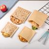 Bolsa de una sola abertura para sándwiches, desechable, con película para refrigerios, bolsa de papel a prueba de aceite, bolsa para llevar pasteles.