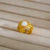 Anillo ajustable de acero de titanio bestseller transfronterizo de Tilini, joyería de alta gama de moda al por mayor, anillo abierto para parejas de hombres y mujeres
