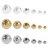 Oro de 18k Color Dorado Real Conservación Cobre Cuentas Redondas Cuentas Espaciadoras Accesorios para Pulseras DIY Accesorios para Pulseras y Collares Joyería con Cuentas