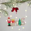 Decoraciones de Navidad, Colgantes Creativos de Navidad, Artesanías de Madera Navideñas Xmas para Hogar Restaurante Colgantes para Puerta