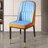 Cadeira de jantar Cadeira de mesa de jantar em casa Cadeira de chá leve de luxo de alta qualidade Cadeira de ferro Cadeira de maquiagem Cadeira de lazer Banqueta de encosto Mahjong