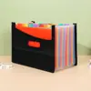 Selección Premium Carpeta de acordeón vertical multicapa Carpeta de archivos portátil A4 para estudiantes, bolsa de almacenamiento expandible