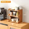 Prateleira de Armazenamento para Mesa Suporte para Copos para Mesa de Jantar Bancada Estação de Trabalho Copo de Água Xícara de Café Conjunto de Chá Suporte Pequeno para Copos na Mesa