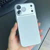 Capa de Celular TPU Skin de Encaixe Instantâneo Chamativa para iPhone 18 PM Apple 17 Padrão Lichia Capa de Celular em Pele de Cordeiro