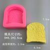 Molde de Silicone para Macaron Casca Dupla Pão de Desenho Animado Molde de Gesso Resina Simulação Pão Sobremesa Molde para Assar