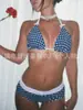 Europa y Estados Unidos comercio exterior ins estilo chica bikini lazo estilo deseo puro sexy traje de baño de dos piezas bikini femenino venta caliente