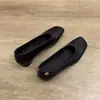 Zapatos de piel de oveja elegantes de punta cuadrada con tacón grueso, de corte bajo para mujer, con hebilla dorada y diseño floral, cómodos para los pies, zapatos de cuero retro francés de tacón bajo