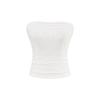 Garota Quente Sexy Roupa Externa Top Tubo Feminino Verão Renda Malha Plissado Colete Desejo Puro Ajuste Slim Top Interno Sem Mangas