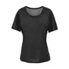 Atacado de roupas femininas transfronteiriço estilo europeu e americano camiseta lisa de manga curta para mulheres, novo top casual soltinho e versátil de verão