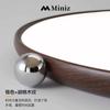 Luminária de teto Bauhaus antiga de espectro total ultrafina para quarto, cor nogueira, retrô, proteção para os olhos, minimalista, com efeito de feijão de leite