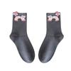 Calcetines de Gato Algodón Puro Divertidos Elegantes Creativos Cola con Lazo Diseño de Nicho Otoño e Invierno Nuevos Dibujos Animados Estéreo