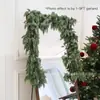 Guirlanda de cedro de Natal da Amazon com agulhas de pinho tipo resina e cipós de cipreste, Ornamento de decoração de Natal
