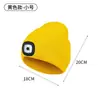 Chapéu com Luz LED para Esportes ao Ar Livre com Botão Eletrônico, Gorro de Tricô para Pesca, Chapéu Iluminado para Adultos para Ciclismo Noturno
