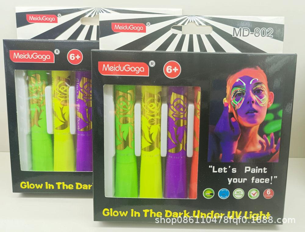 glow in the dark face paint pi