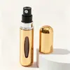 En Stock Botella Rellenable de Perfume de 5 ml con Relleno Inferior, Tipo Mini Auto-Bomba de Aluminio, Botella de Spray Rellenable, Se Puede Imprimir con Logo
