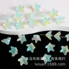 Chapéu Flor de Lírio Bicolor Galvanizado Colorido Acessórios para Corrente de Celular Pulseira Colar Base Flor de Lírio Joias Feitas à Mão DIY