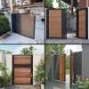 Liga de Auto-Construção Casa Villa Porta Aço Inoxidável Plástico Madeira Porta de Pátio Ferro Madeira Maciça Porta de Quintal Leidezhu