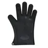 Ventas Directas de Fábrica Guantes de Silicona de Cinco Dedos con Patrón de Tres Caracteres Horizontal y Vertical para Cocina, Horno, Anti-quemaduras, Horno de Microondas, Aislamiento Térmico y Resistencia a Altas Temperaturas