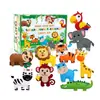 Kit de Arte de Costura com Feltro Transfronteiriço para Crianças Pacote de Material de Educação Infantil Terno Divertido de Costura DIY de Natal