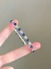 Pulseira de cristal de alta qualidade estilo coreano, simples e versátil, pulseira de moda de luxo leve, joias da moda personalizadas de nicho atacado
