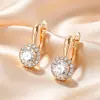 Xuping Brazaletes Rusos Transfronterizos para Oreja, Aros Color Oro de 18K con Incrustaciones de Diamantes, Joyería de Lujo Ligero de Alta Gama al por Mayor para Mujeres