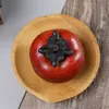 Adorno de Madera Portátil de Mano, Forma de Caqui, para Escritorio de Oficina o Mesa de Té, Adecuado para Hombres y Mujeres, Accesorio Retorcido a Mano