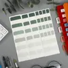 Pegatinas de cable Morandi pegatinas para notas de escritura clasificación pegatinas fluorescentes de color marcapáginas nota adhesiva transparente pegatinas de índice etiqueta
