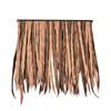 Sombrilla de paja artificial de metal para exteriores, decoración de techo de paja de plástico ignífuga con tejas de imitación de PE, directa de fábrica