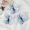 Borboleta Colorida de Tecido Simulada Impressão 3D Acessórios de Adorno de Cabeça Antigos Pacote de Material para Grampo de Cabelo DIY Fotografia Arte Floral