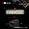 Luz de Trabajo LED para Coche, Luz Diurna de 6 LED 18W de Una Fila, Luz Auxiliar, Luz de Modificación para Vehículo Todoterreno