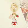 Llave de Metal Frutal Linda de Paz y Alegría Colgante Creativo de Carpa Colgante de Buena Suerte Colgante para Bolso Regalo