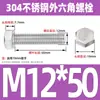 Ventas Directas de Fábrica M3-M12 GB 304 acero inoxidable Tornillo hexagonal exterior cabeza hexagonal tornillo hexagonal